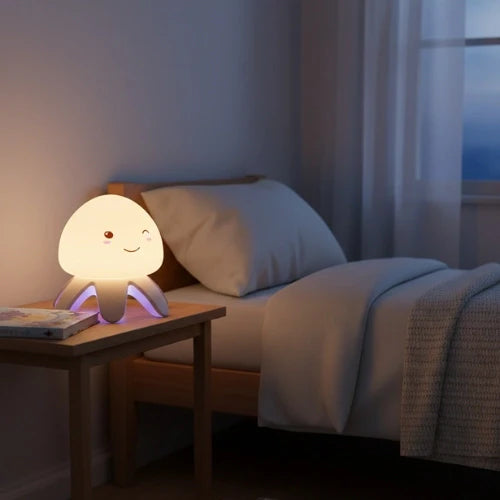 Veilleuse Pieuvre Led avec Bruit Blanc