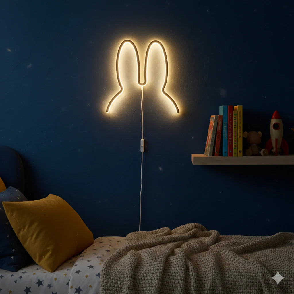 Lampe Led Néon oreilles de Lapin