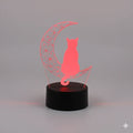 Veilleuse 3D Chat 7 Couleurs