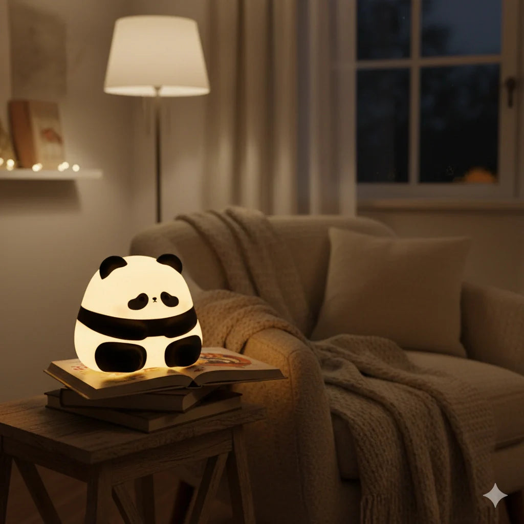 Veilleuse Panda Silicone Rechargeable