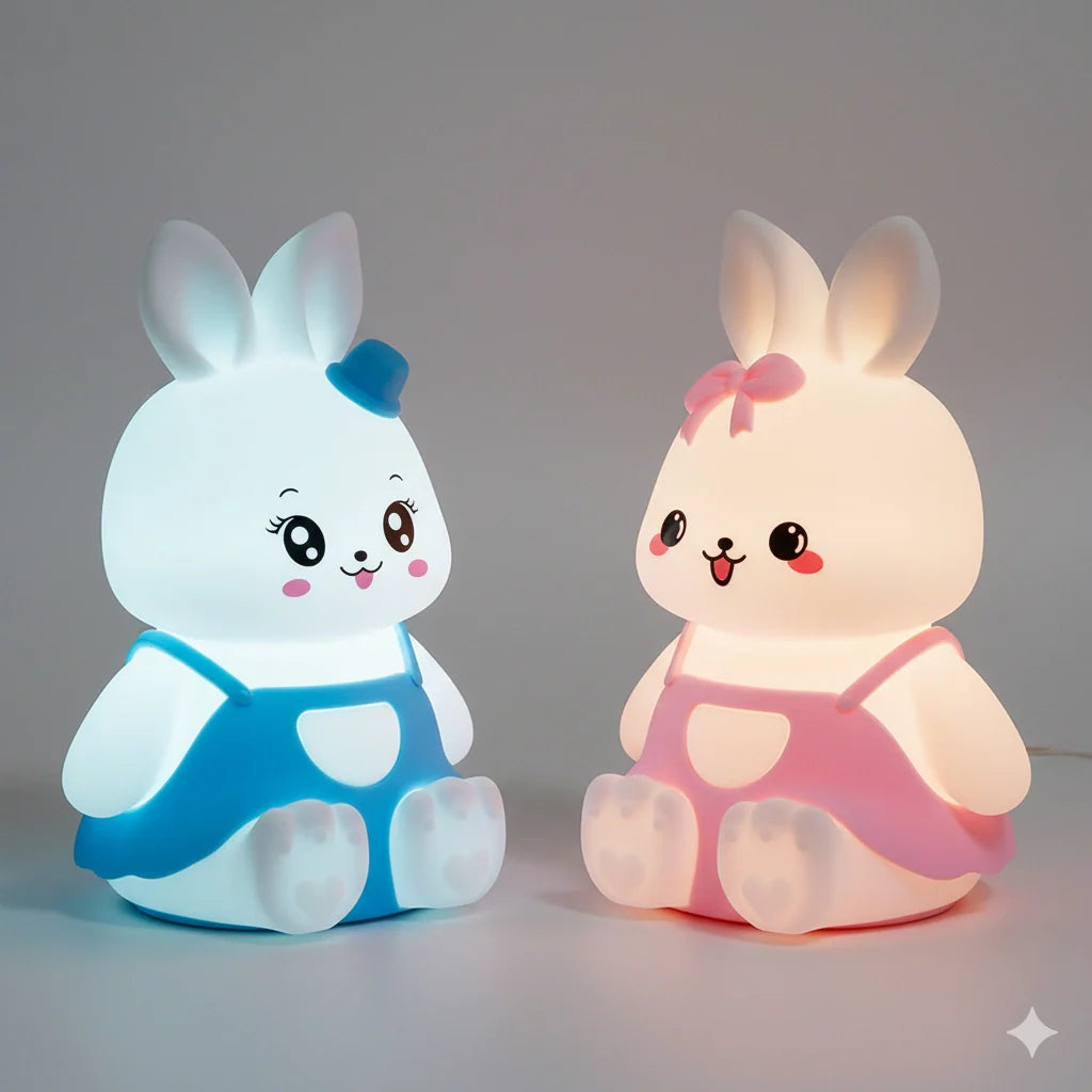 Petite Veilleuse Lapin en Silicone 7 Couleurs
