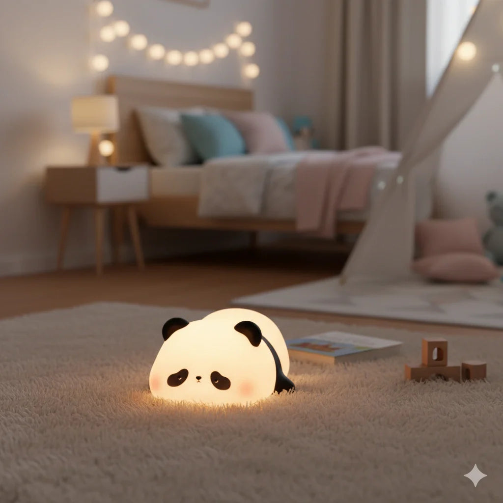 Veilleuse Panda Rechargeable en Silicone