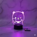 Veilleuse Bebe Panda Télécommande 3D 16 couleurs