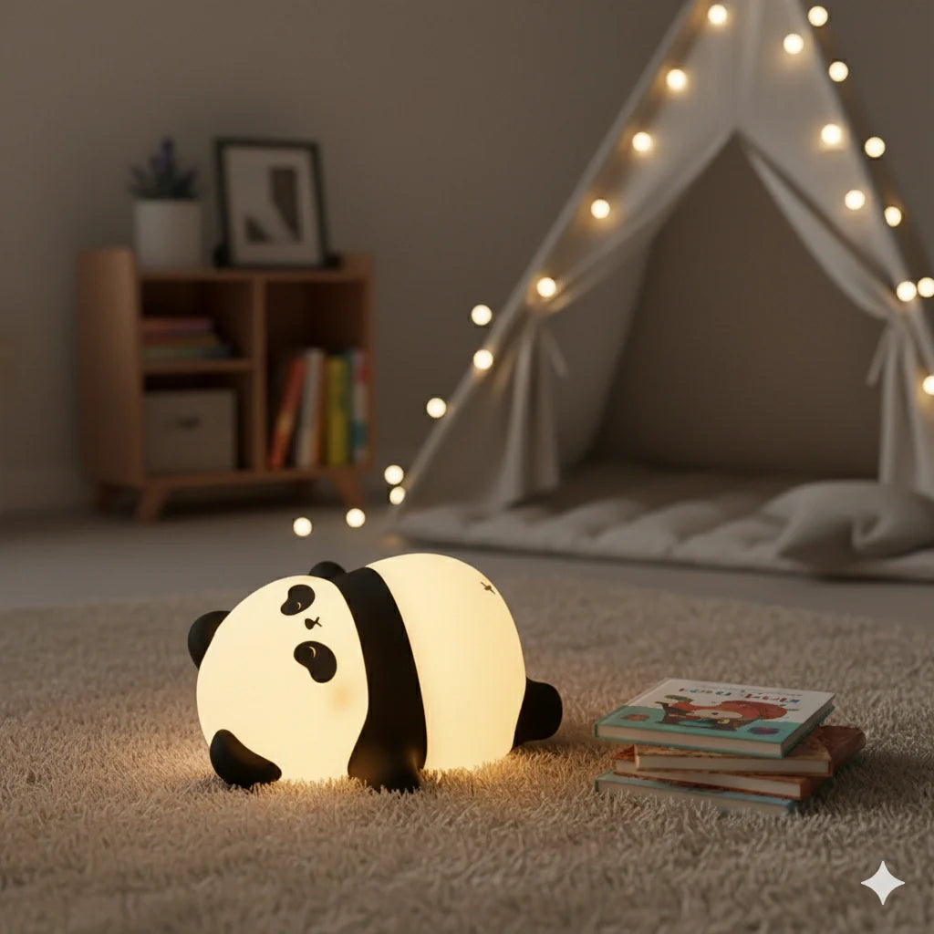 Veilleuse Panda Led en Silicone