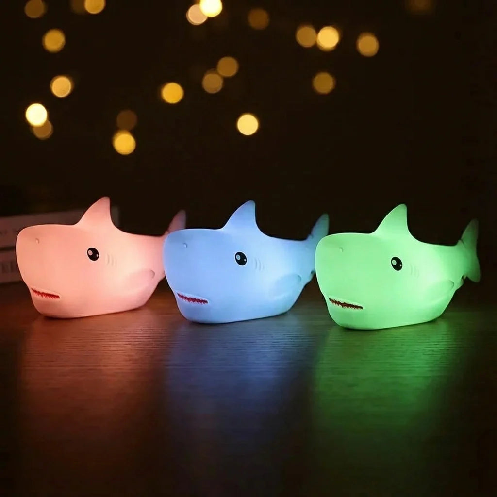 Veilleuse Requin Rechargeable En Silicone