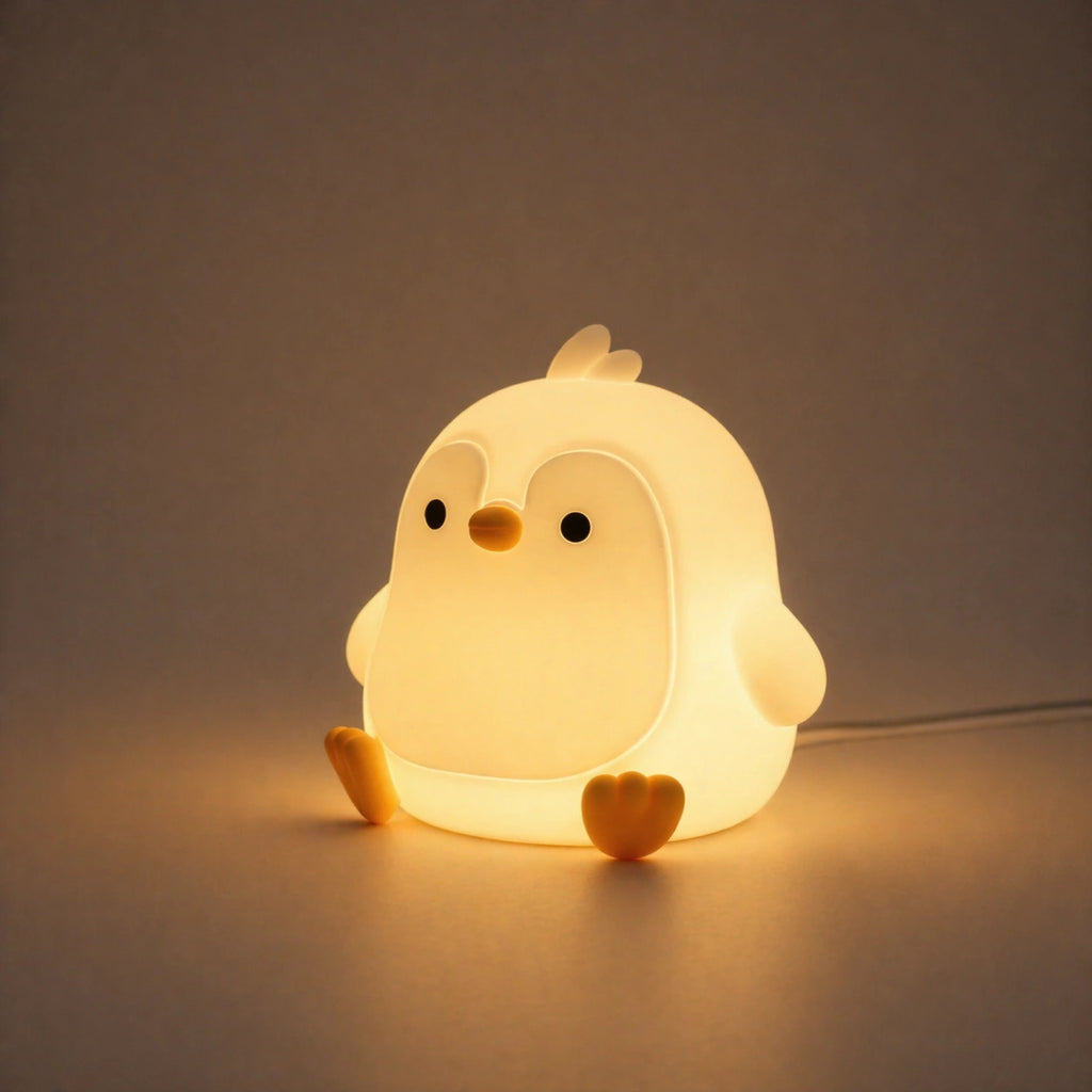 Lampe Pingouin Veilleuse en Silicone 7 Couleurs