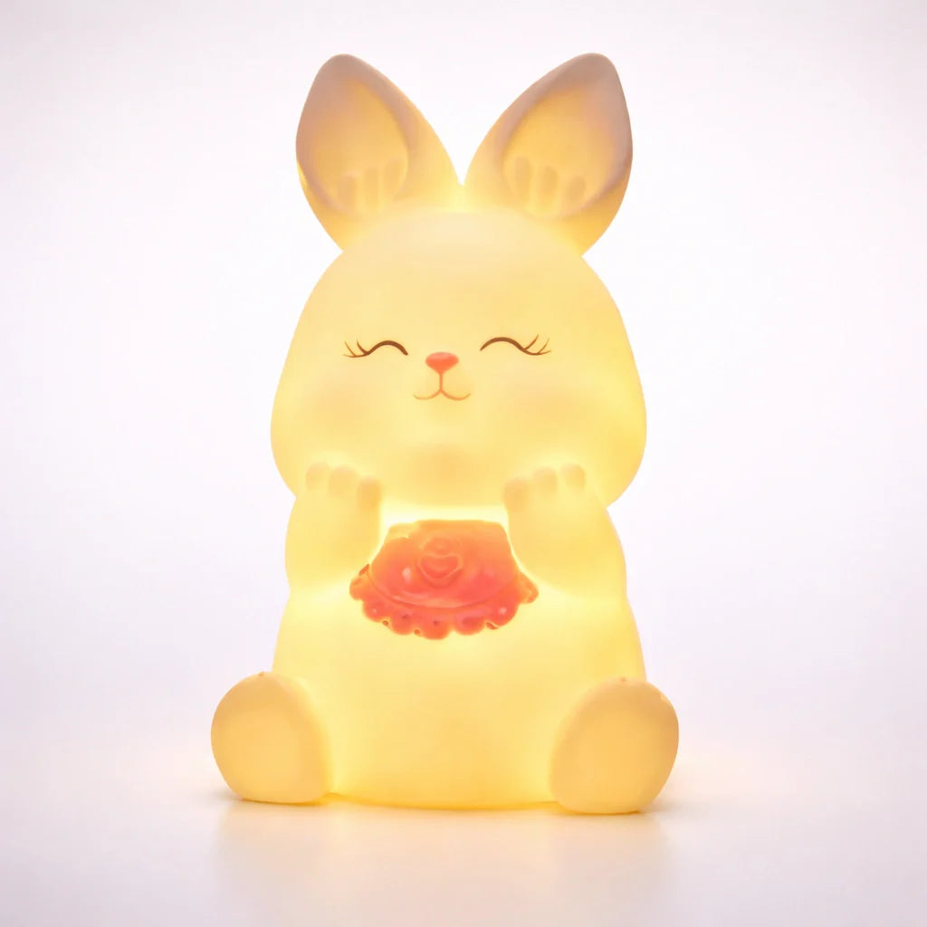 Lampe Veilleuse En Forme De Lapin Avec Bavoir