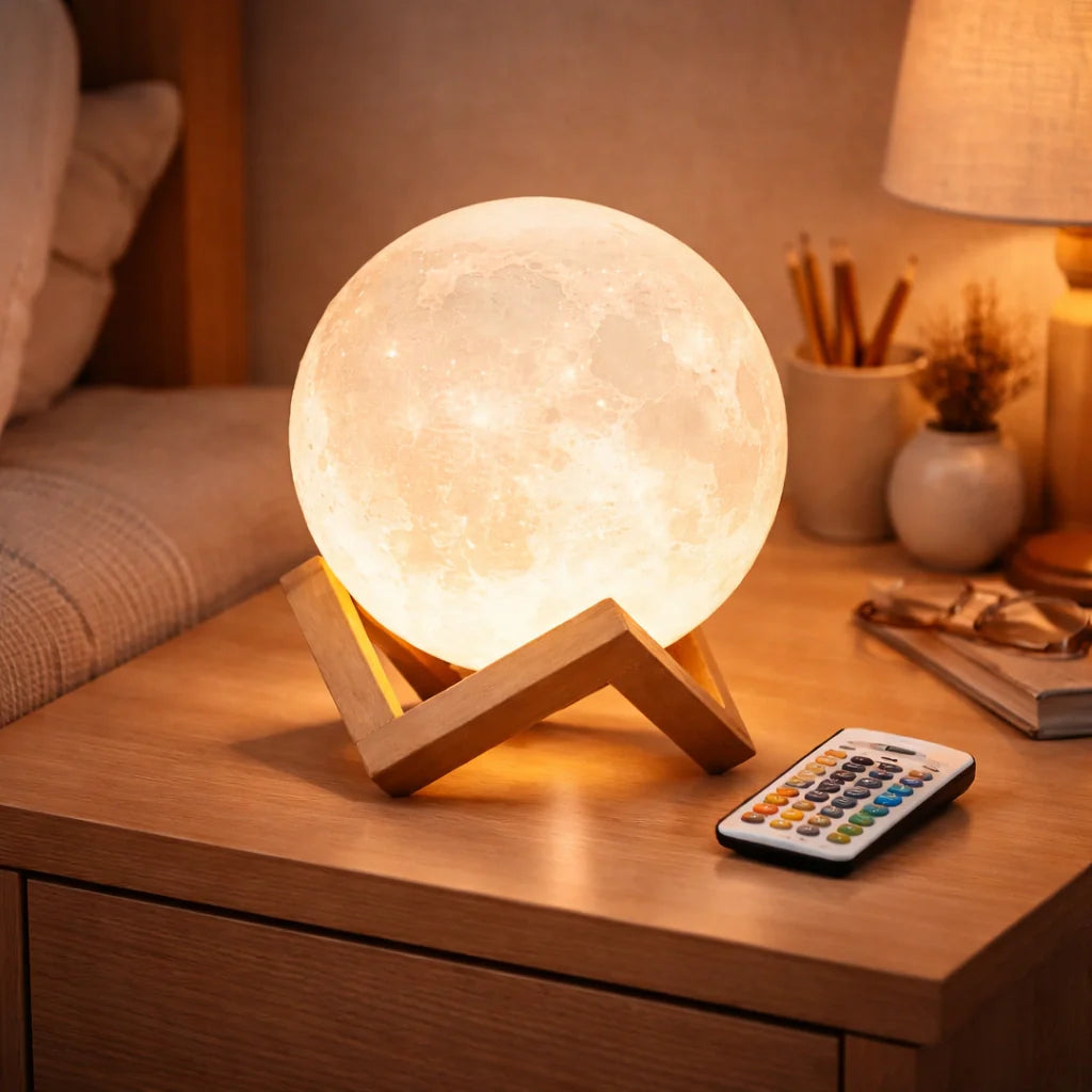 Lampe Veilleuse Lune À Led