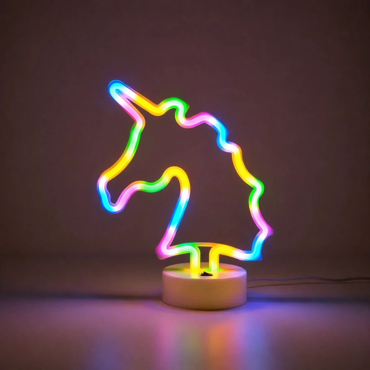 Lampe veilleuse licorne Led Néon