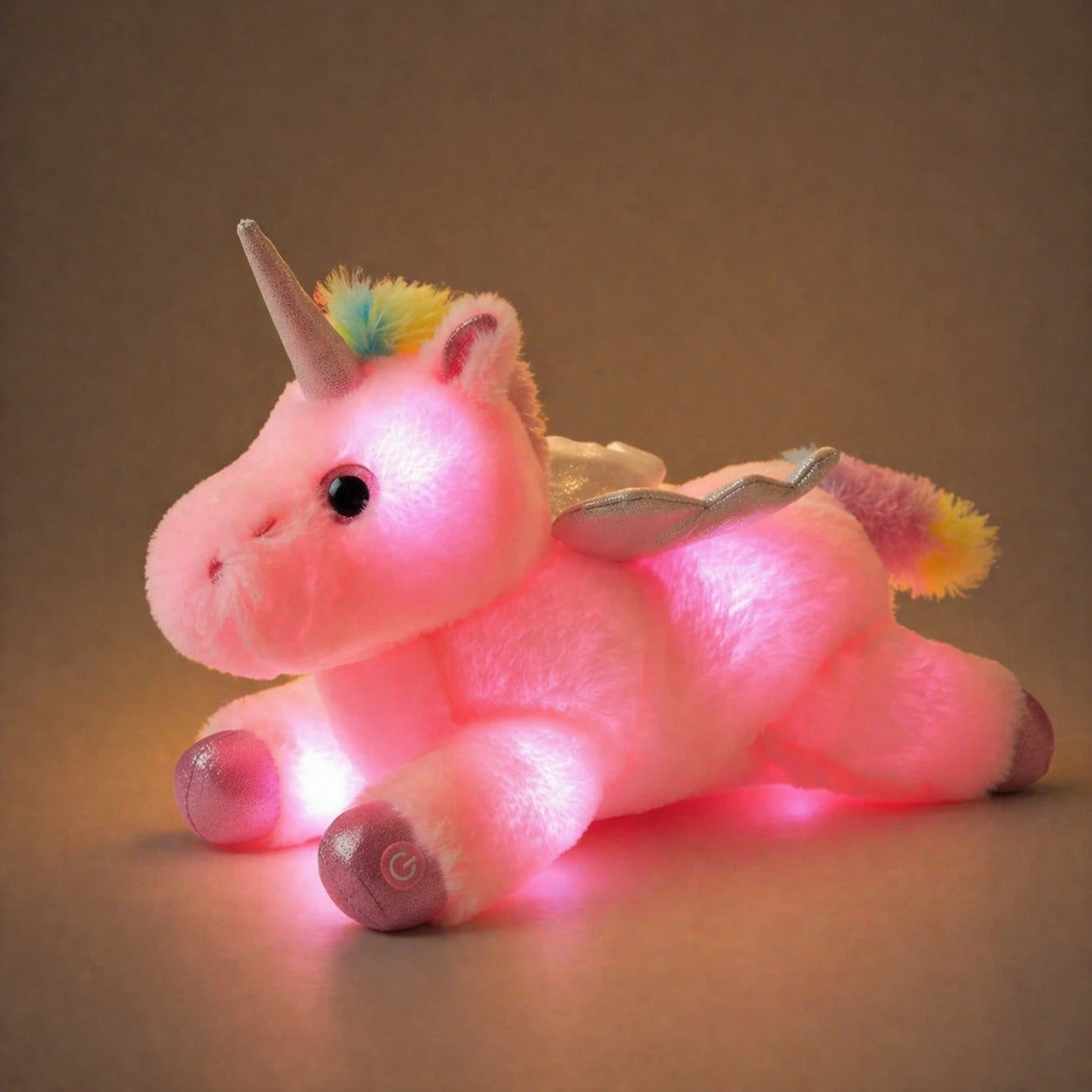 Licorne Veilleuse Peluche Lumières LED