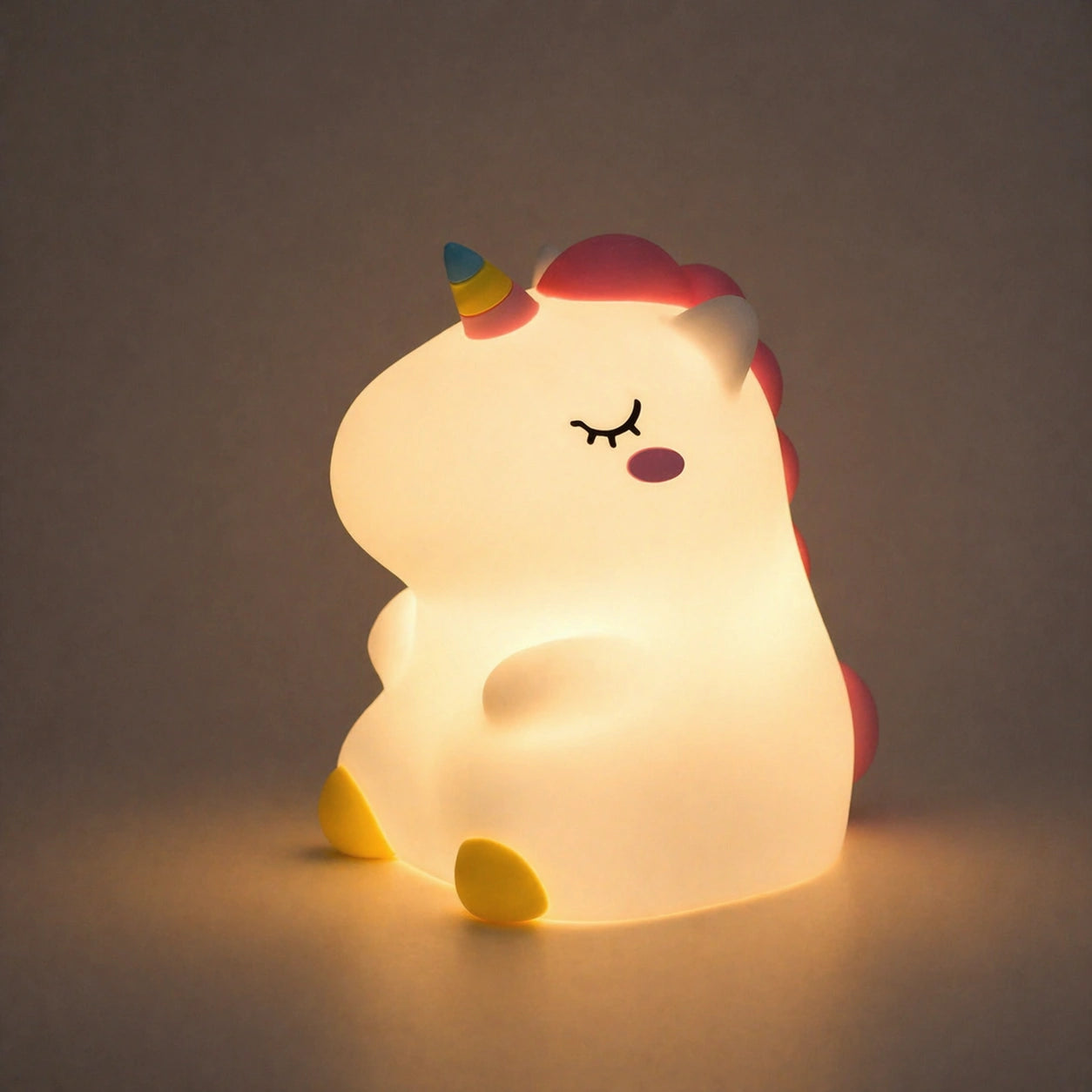 Petite Veilleuse Licorne Rechargeable en Silicone