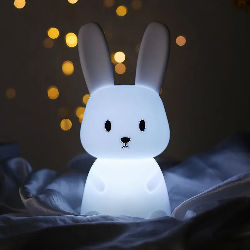 Grande Veilleuse Lapin En Silicone