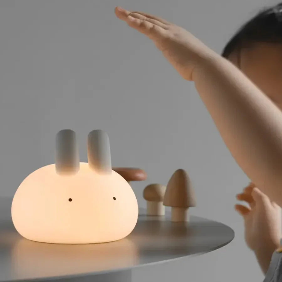 Lapin Lumineux Veilleuse en Silicone