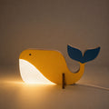 Veilleuse Bébé Baleine en Bois