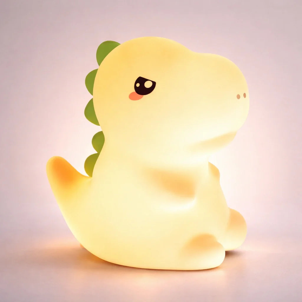 Veilleuse Dinosaure En Silicone 7 Couleurs