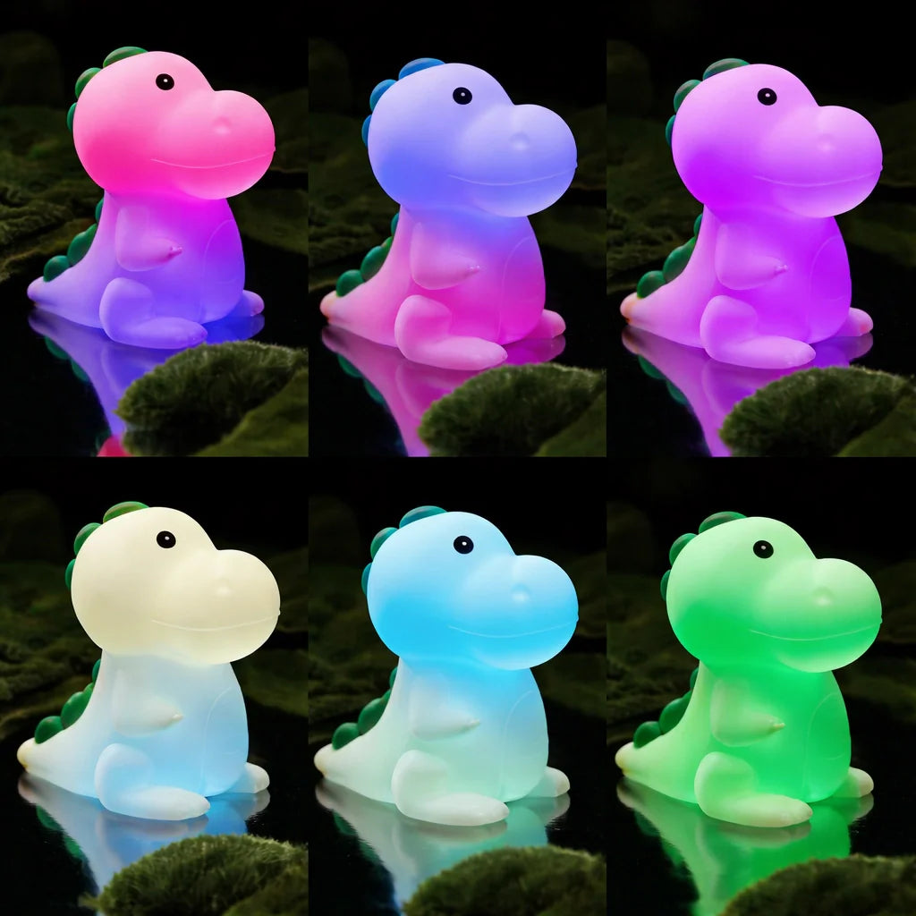 Veilleuse Dinosaure USB Tactile Plusieurs Couleurs