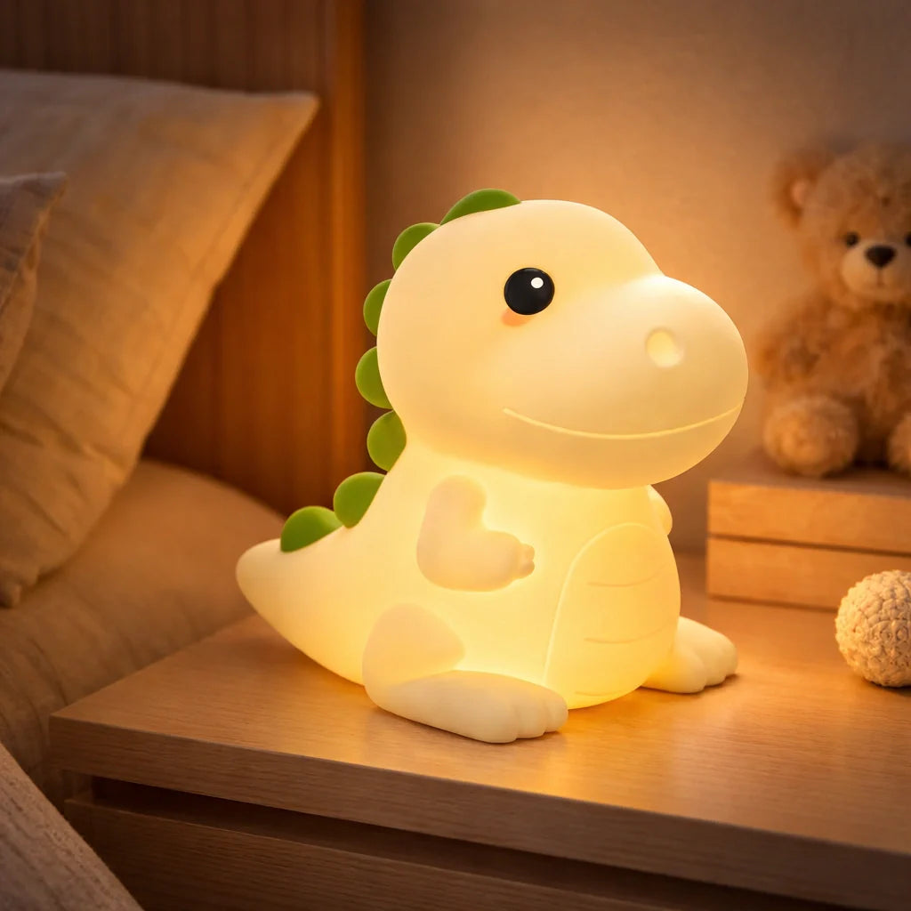 Veilleuse Dinosaure USB Tactile Plusieurs Couleurs