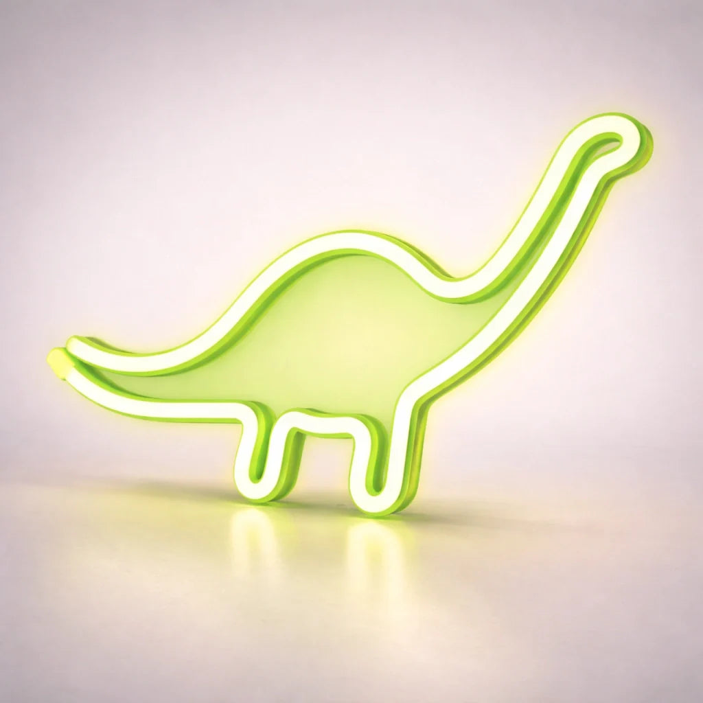 Veilleuse Dinosaure Vert Néon