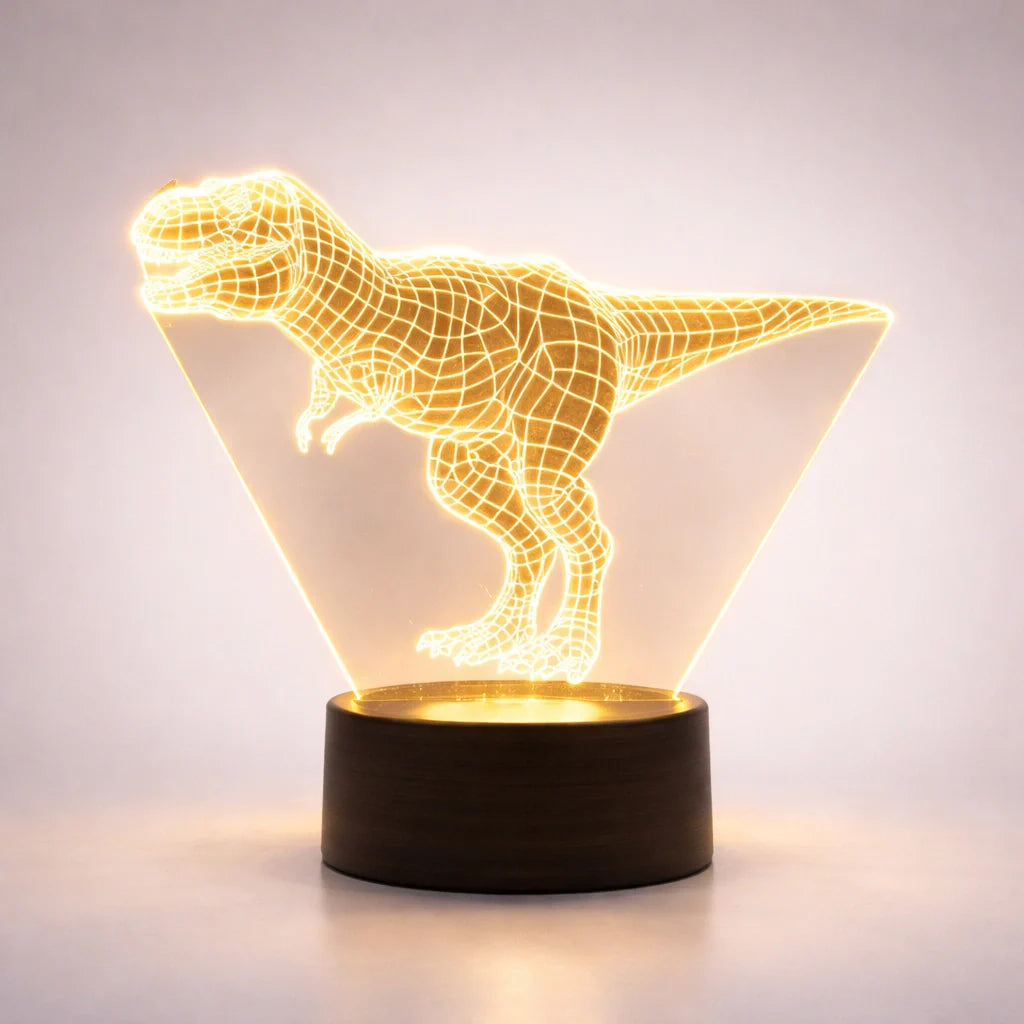 Veilleuse En Forme De Dinosaure 3D Pour Enfants