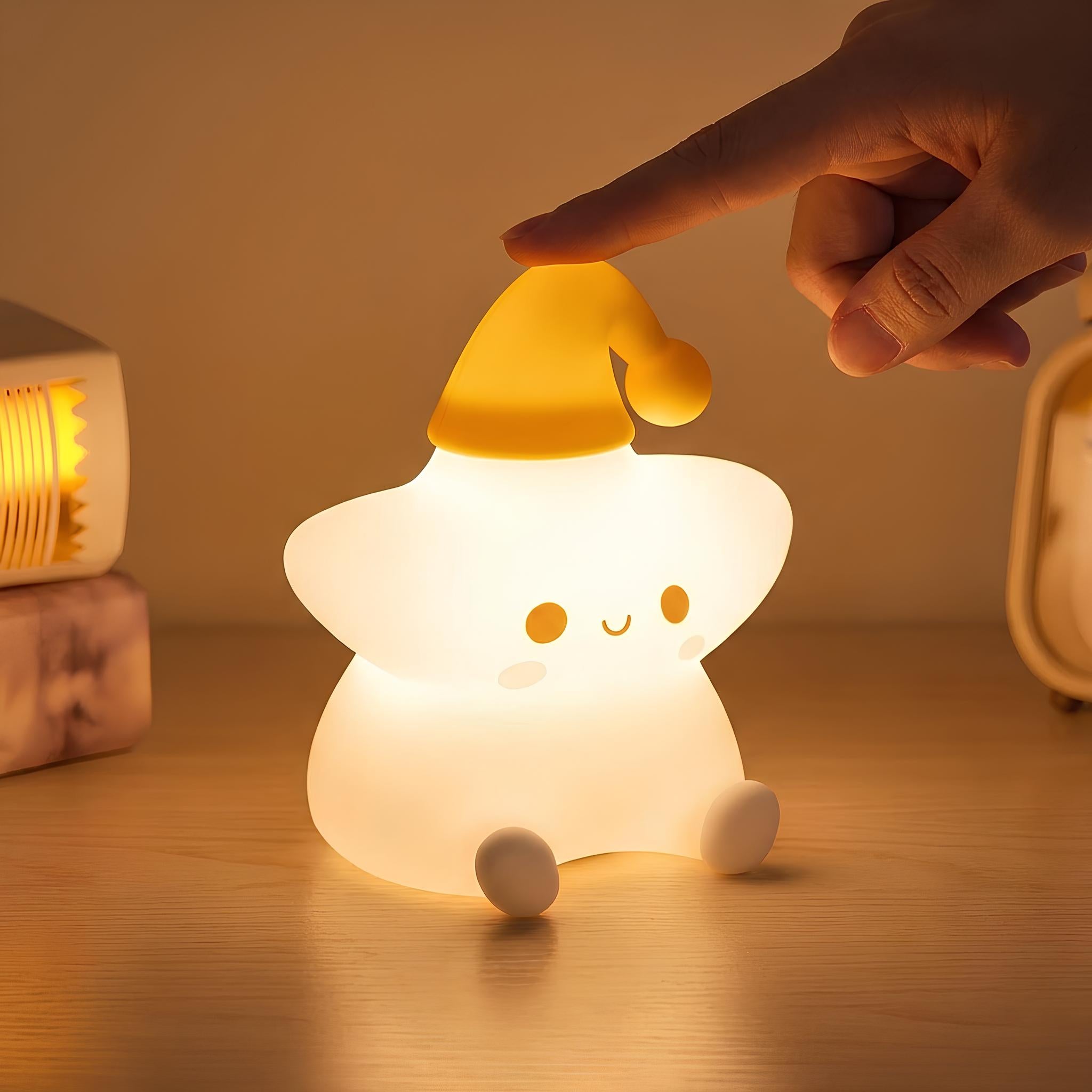 Veilleuse Étoile 7 Couleurs Rechargeable Pour Bébé