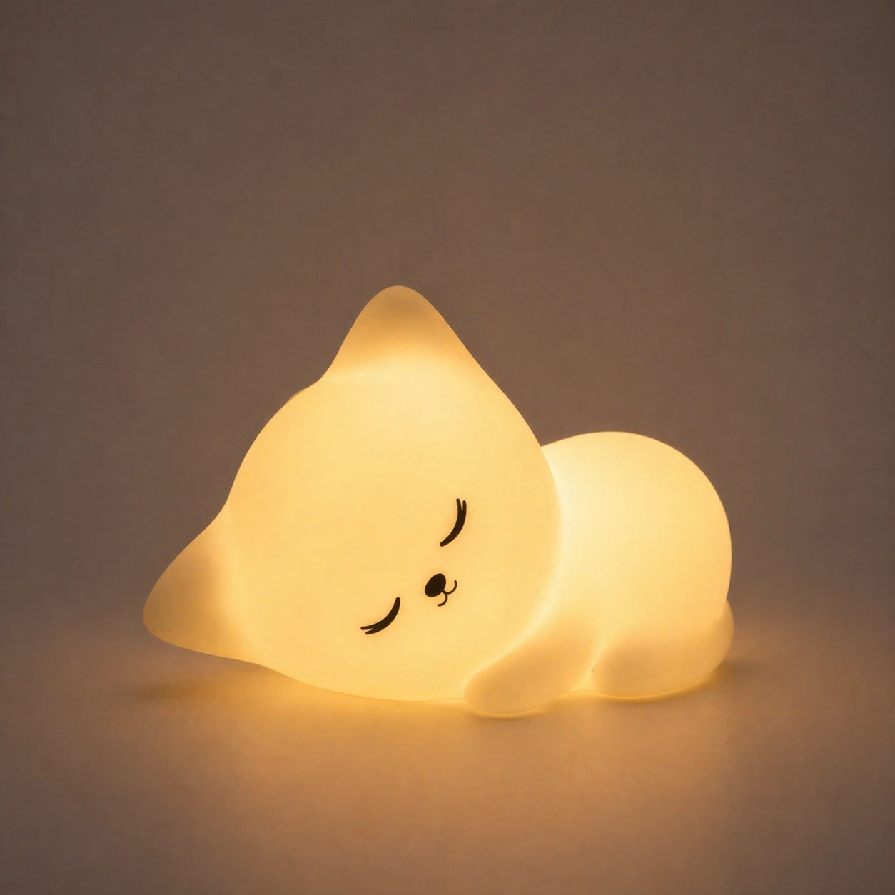 Veilleuse Led Chat en Silicone 7 Couleurs