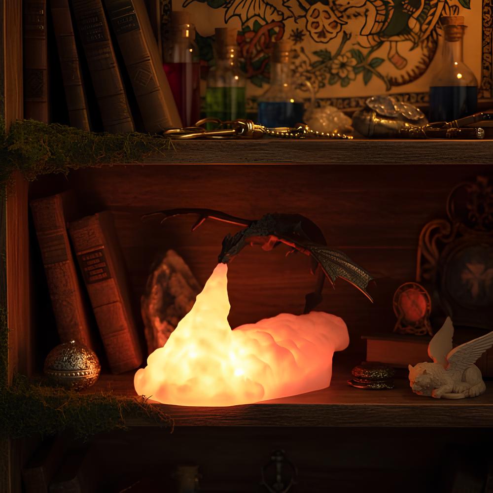 Veilleuse Imprimée En 3D En Forme De Dragon Dinosaure