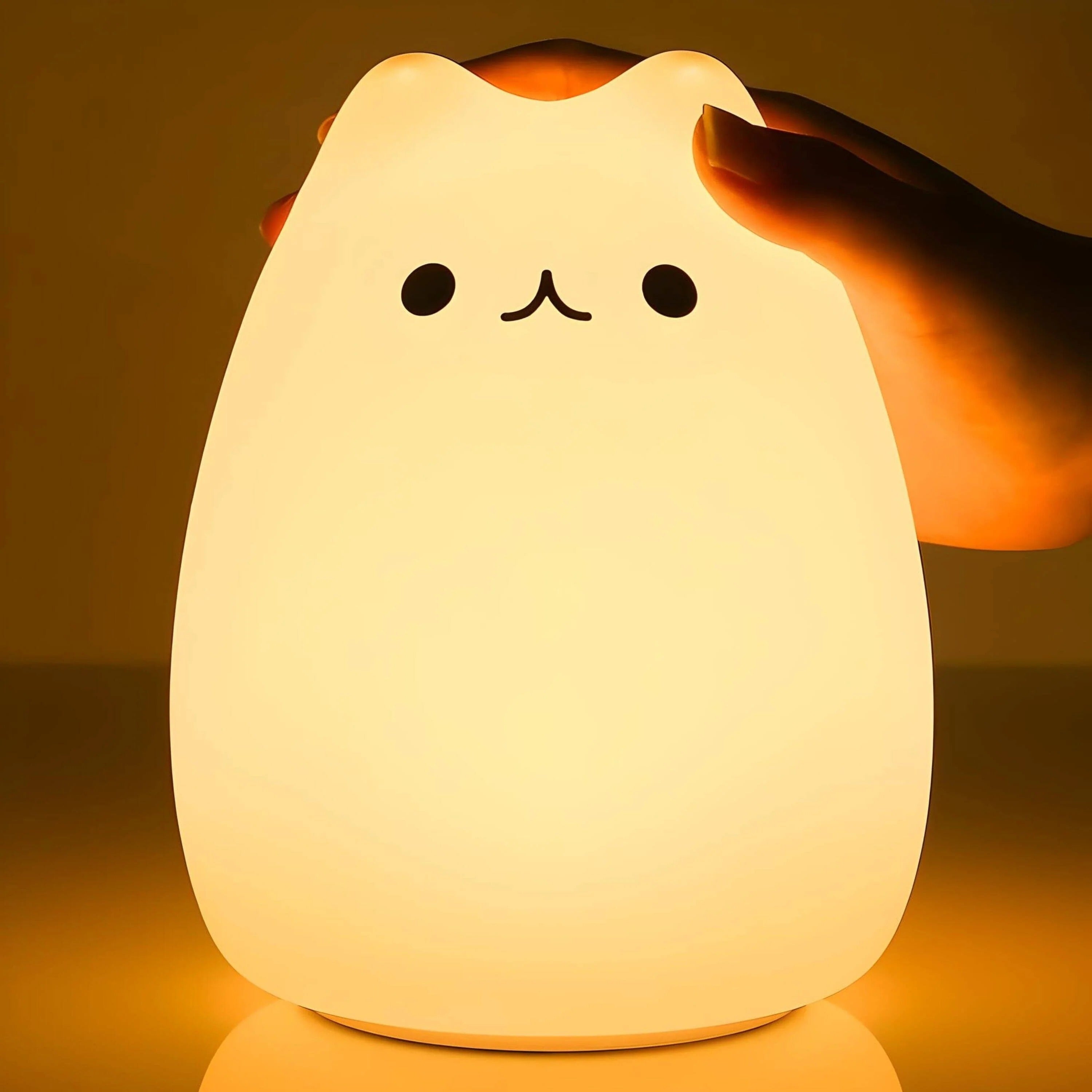 Veilleuse De Chevet Chaton En Silicone Doux